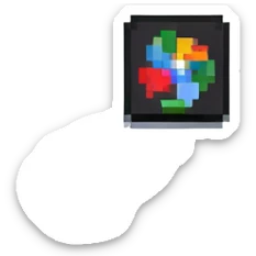 Pixel art with exactly two X characters and one 1 arranged as X1X sticker