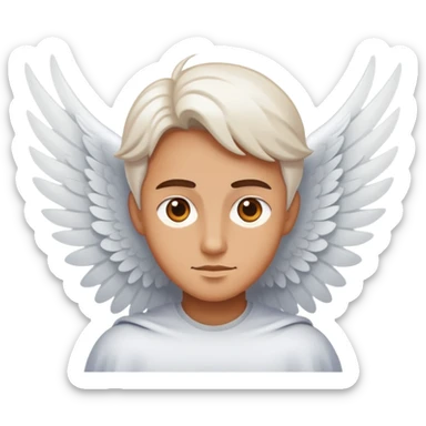 A big water can fly with a big white wings sticker