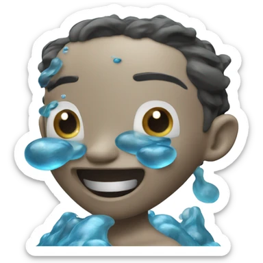 Profile Pic Avatar of Water Elemental DisneyPixar3D-style character inspired by The Ocean sticker