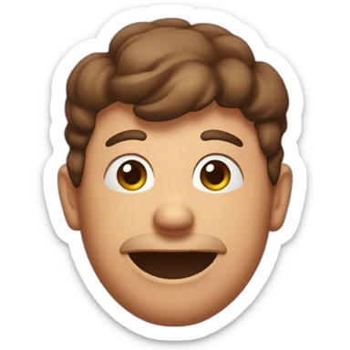 the big head of a big beef sticker