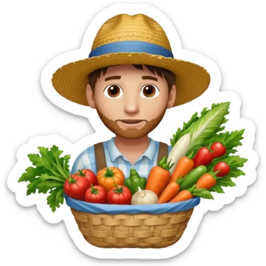 Messi as a farmer sticker