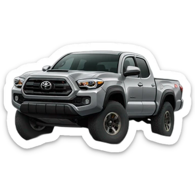Grey Off-road Toyota Tacoma sticker