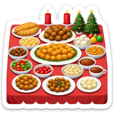 romanian christmas food types sticker