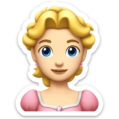 Princesse peach Mario   sticker