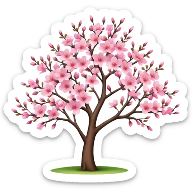 Cherry blossom tree dance sticker
