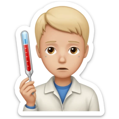 human thermometer sticker