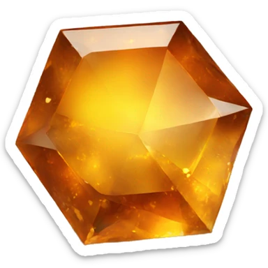 amber gem sticker