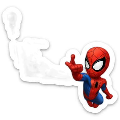 Spider-Man with flag Israël sticker