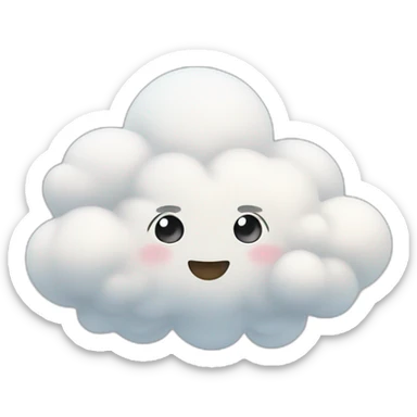 Cute clouds sticker