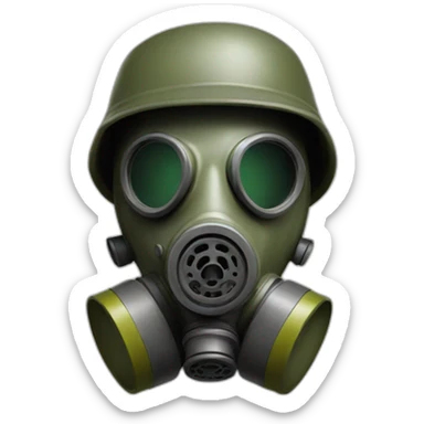 smooth operator military gasmask sticker