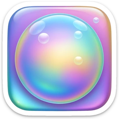 bubbles in y2k style sticker