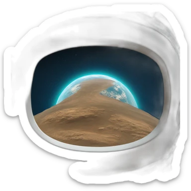 la terre vue de l'espace sticker