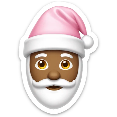 light pink santa hat sticker