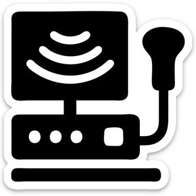 medical ultrasound machine sticker