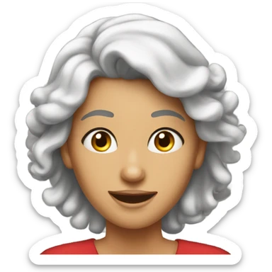 Merry Christmas Eve female funny sticker