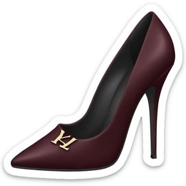Maroon ysl low heels stiletto  sticker