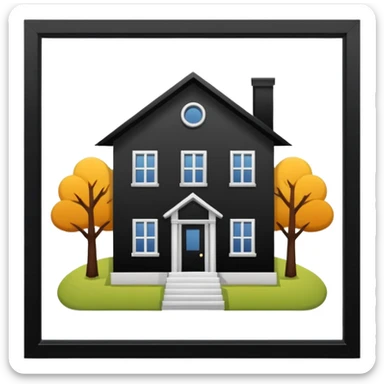 create skeuomorphism style, house for auction, emphasis on auction, it needs to be readable in 36 x36 pixels sticker