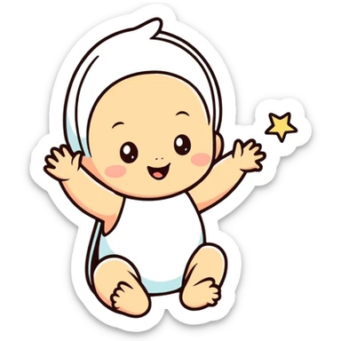 Baby celebrations for first birthday sticker