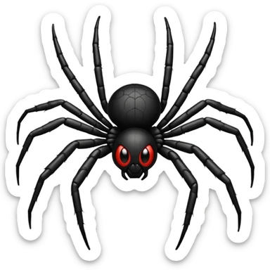 Make a spider crawling sticker