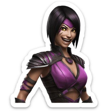 Laughs Mileena Mortal Kombat X sticker