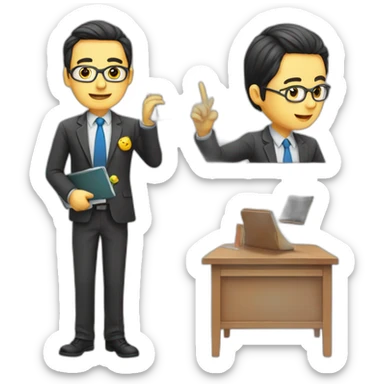 Teacher end smartfon sticker