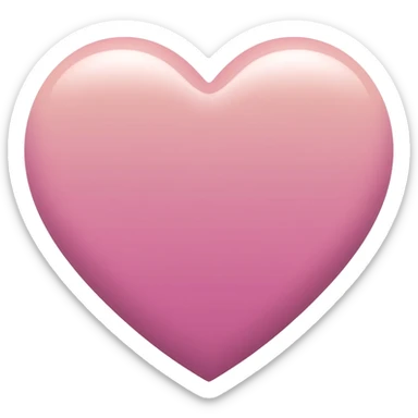ombre HEART pink matcha sticker