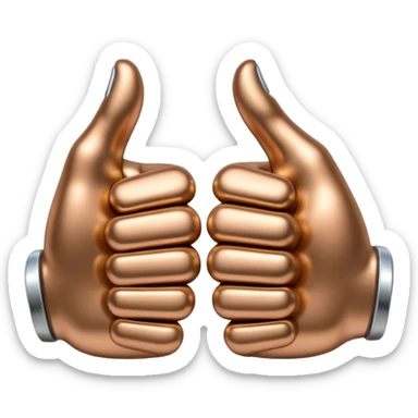 👍 and 👎 combined together sticker