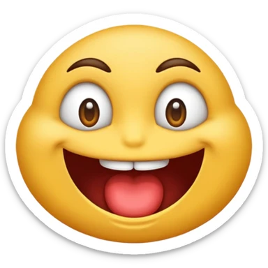 Un emoji pouce en l’aire qui fait peur sticker