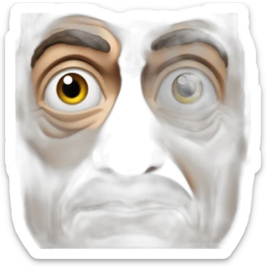 Sarkozy with death stare looking straight in the eye sticker