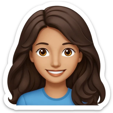 Briseide ha i capelli lunghi lunghi e castani (castano scuro)e leggermente ondulati, gli occhi castano scuro e ha il viso allungato sticker