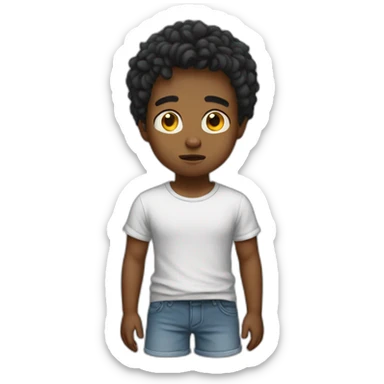 sad boy shorts sticker