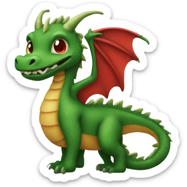 Lets make a red/green dragon sticker