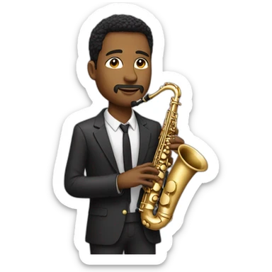 saxophonist sticker