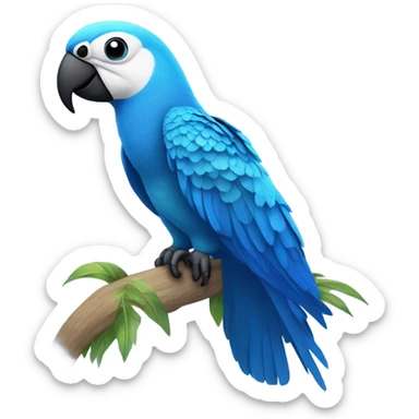 Blue spix macaw sticker