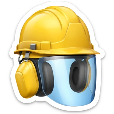 work helmet sticker