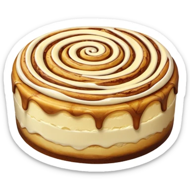 cinnamon roll cheesecake sticker
