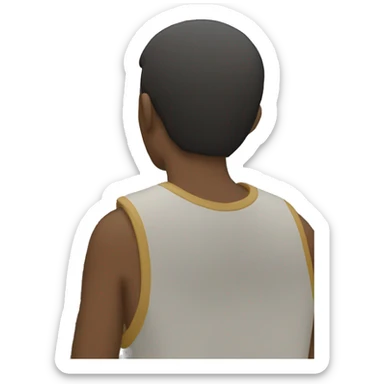 person looking at the horizon symbolizing the search for a goal sticker