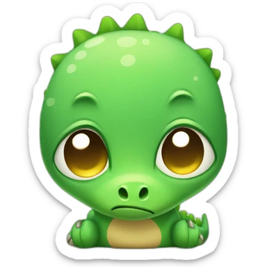 cute dinosaur sad sticker