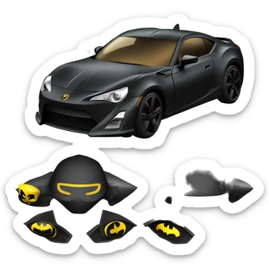 Armored with retractable shielding Batman’s car themed toyScion FR-S  sticker