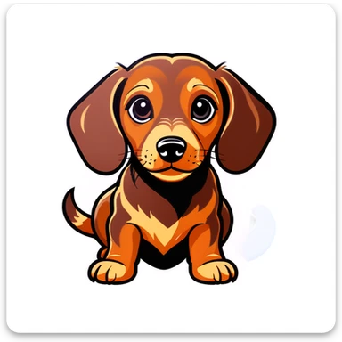 Dapple dachshund  sticker