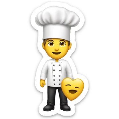 Chef’s kiss heart sticker