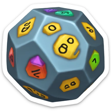 D20 dicce sticker