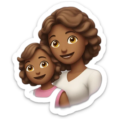 Maman et enfant sticker