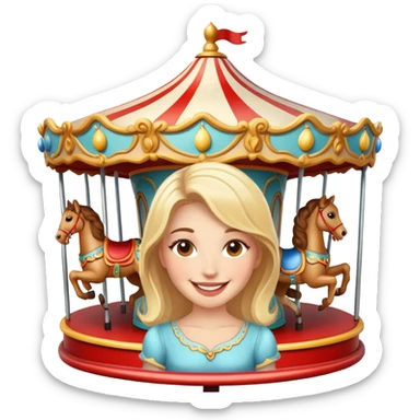 Marry go around sticker