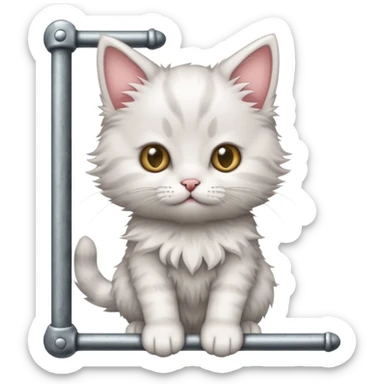 Mock the hang in there kitten  sticker