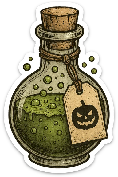 Halloween potion, remove background sticker