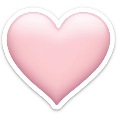 Light pink heart sticker