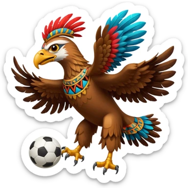 aguila azteca çque juega futbol sticker