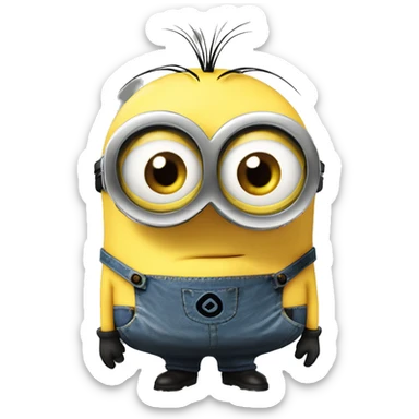 Yellow minion from despicable me sticker