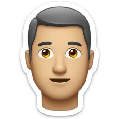 man with hashtag on eyes sticker